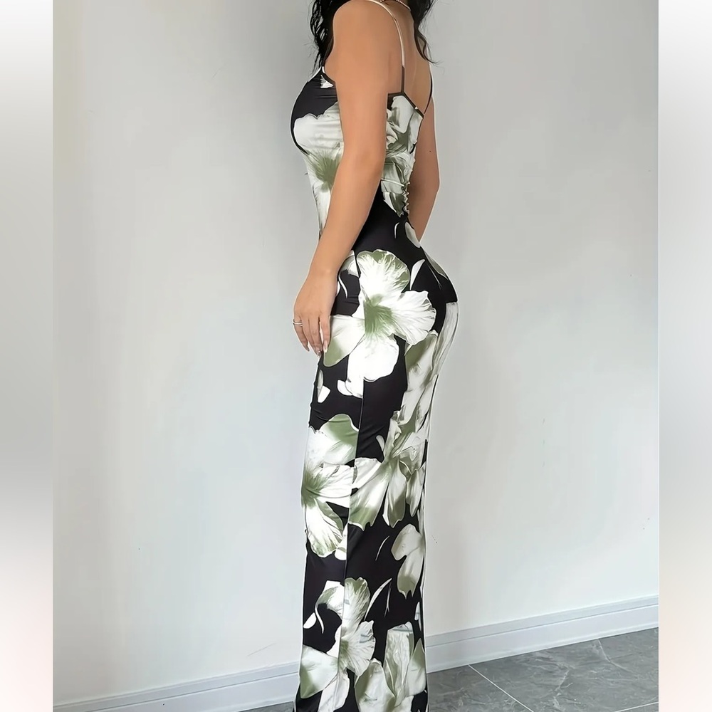 Long Floral Modern Maxi Dress